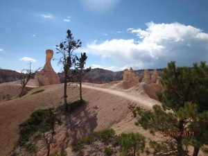 Hoodoos on the path in Bryce. Photo by Jelane A. Kennedy