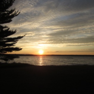 Early sunset Little Bay de Noc Photo by Jelane A. Kennedy